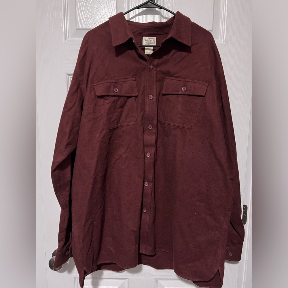 LL Bean cotton men’s flannel shirt